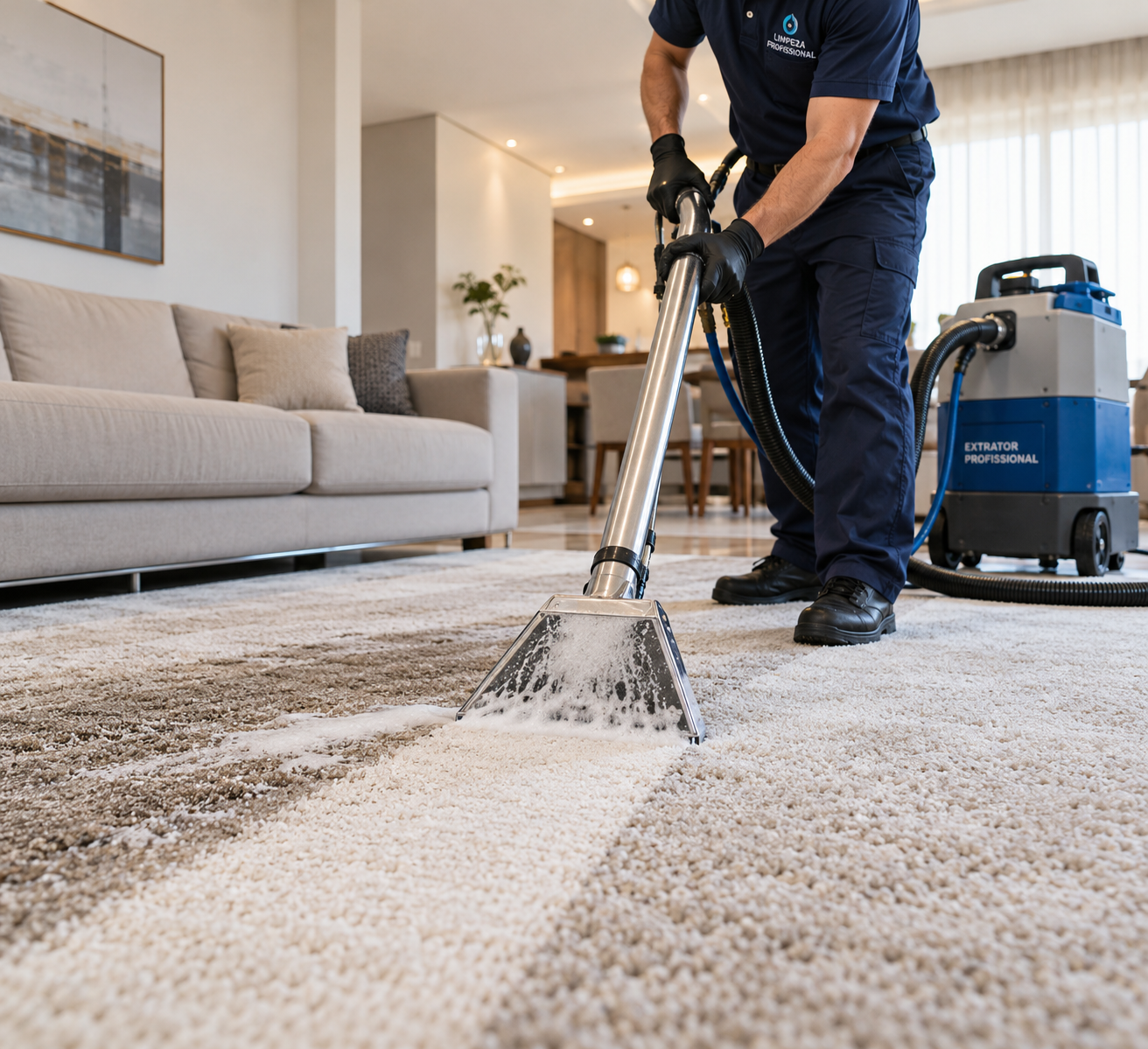 Limpeza de carpetes